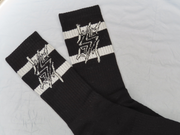 Cotton Crew Glow In The Dark Static Sportswear Socks Black / White glow stripes Wide View