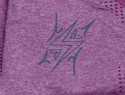 Womens Bombshell Crop Top T-shirts Static Sportswear Pink Logo Close Up