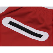 Static Sportswear Men's Compression Shorts -Red- Back Zipper Pocket