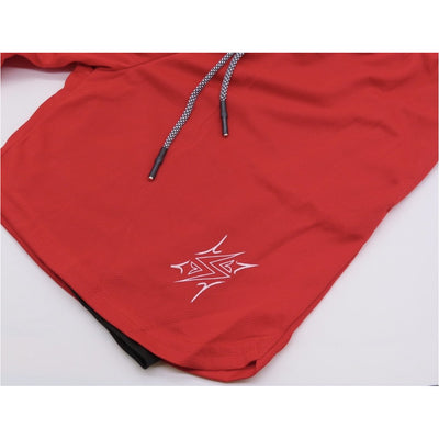 Static Sportswear Men's Compression Shorts Red