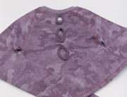 Static Sportswear Women's Hot Camo Runner Long-sleeve Crop Top Purple