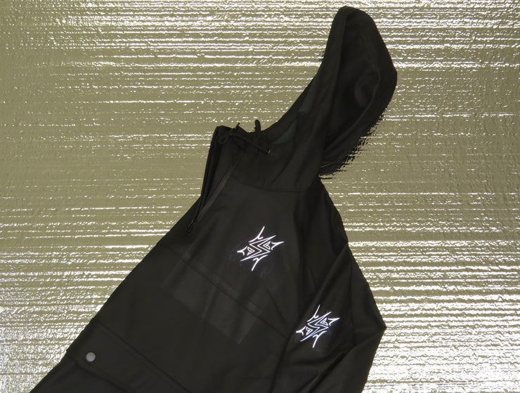 Water Resistant Hooded Windbreaker Static Sportswear -Reflective Logo