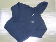 100% Cotton Hoodie zip-up Static Sportswear Navy Blue wide view