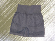 Womens Bombshell High Waisted Shorts Static Sportswear -Grey Back View