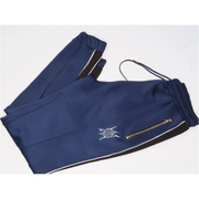 Static Stripe Jogger Pants zipper pockets Static Sportswear -Blue 