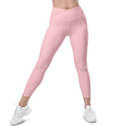 Pink Crossover Leggings - Static Sportswear