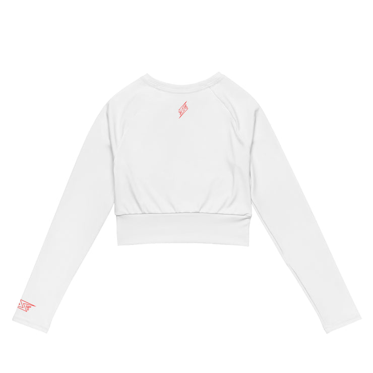 Recycled long-sleeve crop top - Static Sportswear